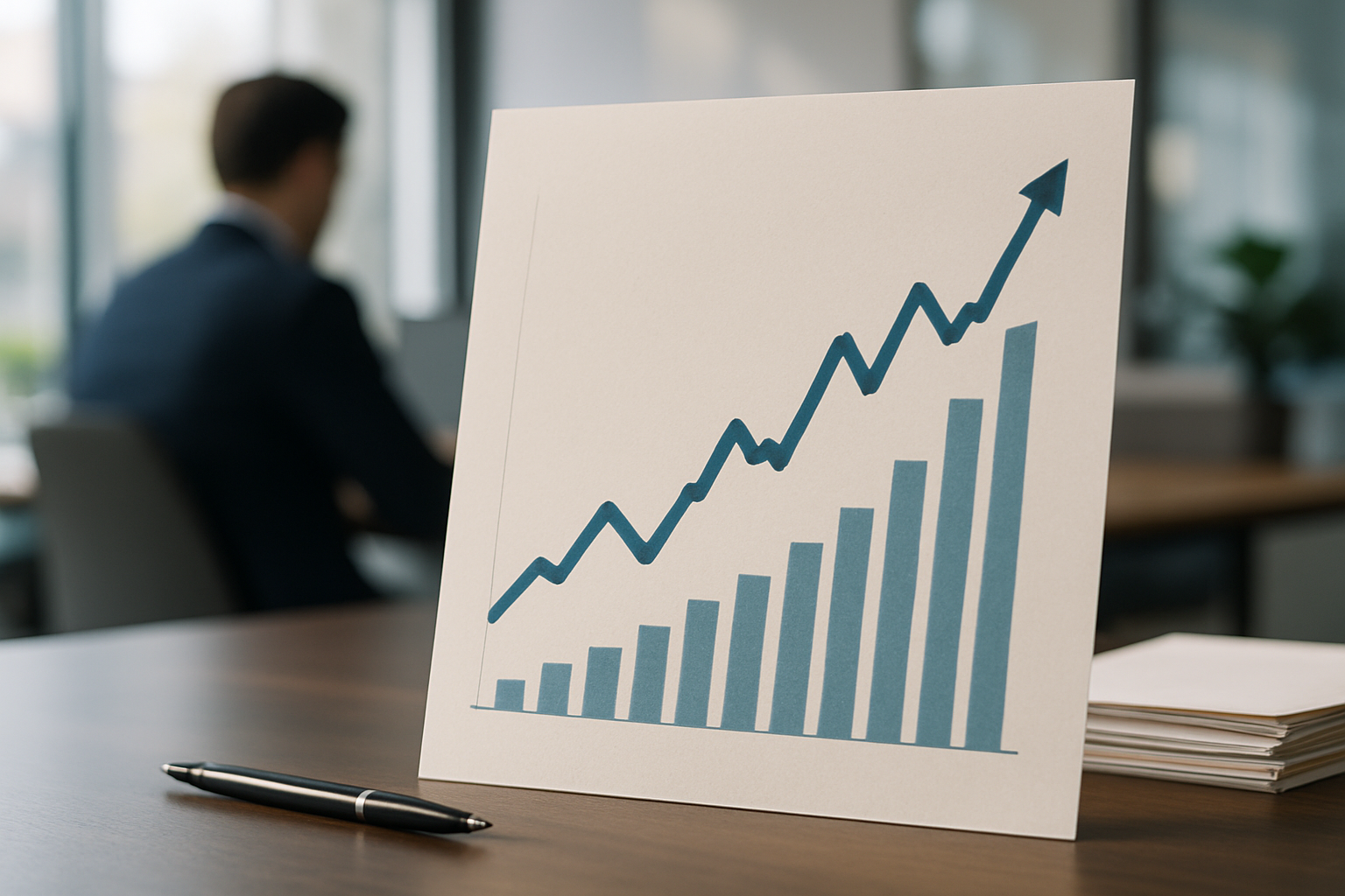 Andamento in rialzo dei mercati valutari europei rappresentato da linee di cambio in crescita
