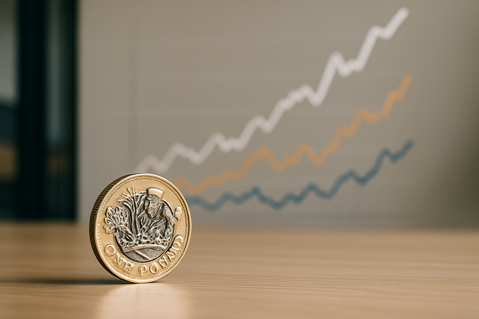 Andamento del cambio della sterlina con volatilità e trend di recupero