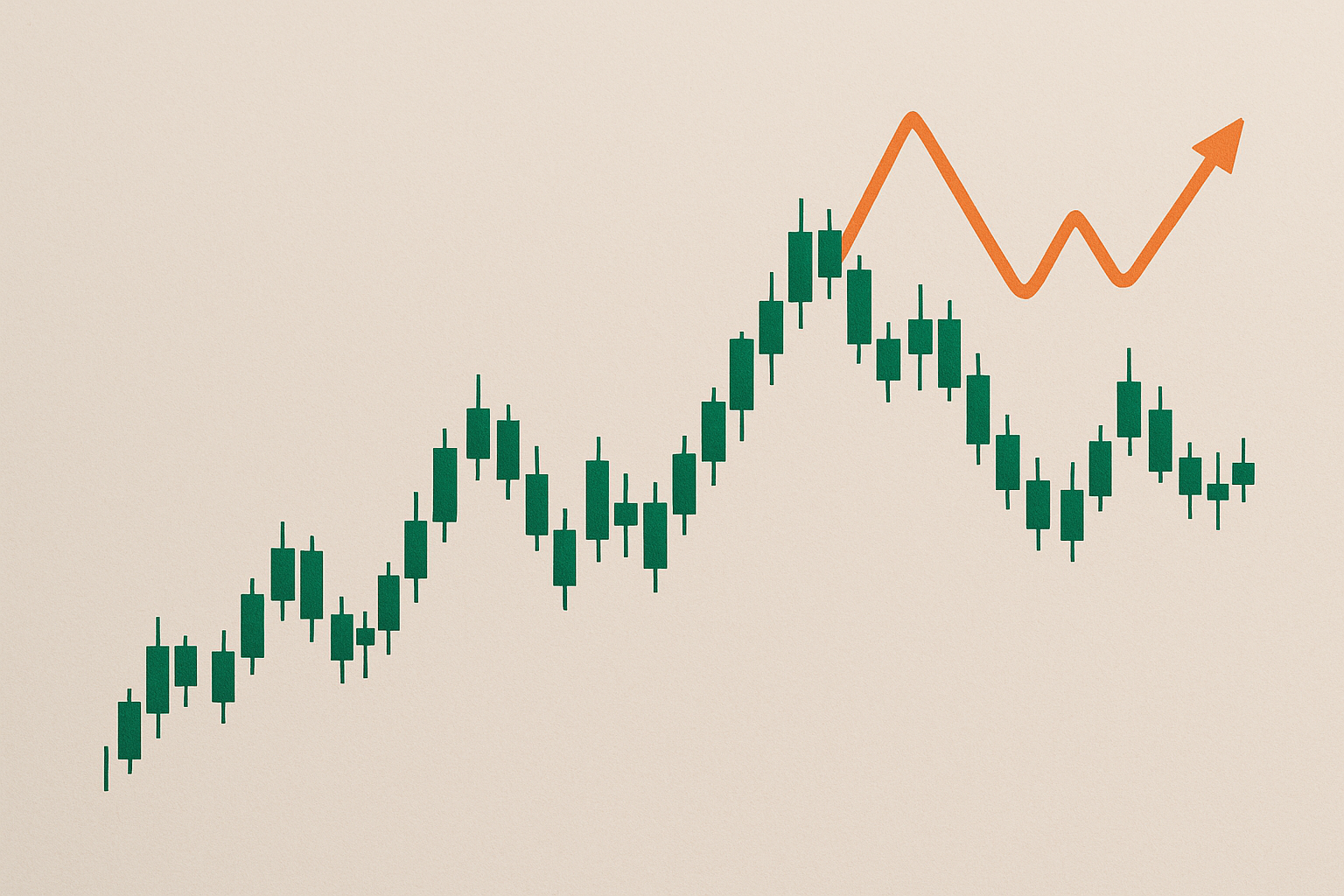 Andamento stilizzato di cambio valutario e curva dell’inflazione in equilibrio instabile