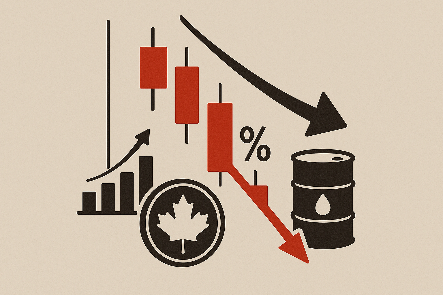 Andamento in calo del dollaro canadese legato alle aspettative sul ciclo dei tassi e al contesto macro