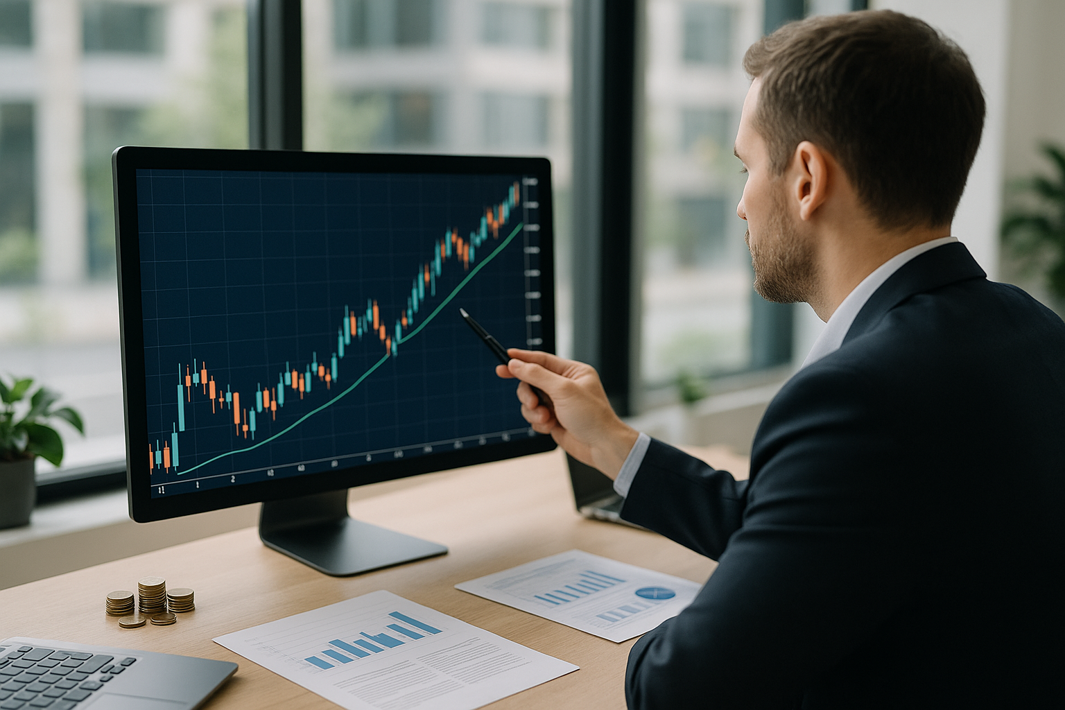Grafico di mercato che rappresenta un rimbalzo tecnico delle valute emergenti e il ritorno della liquidità